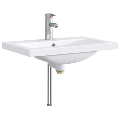 Mueble de baño para lavandería e interior en madera blanca funcional 5