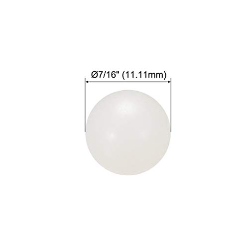 Image of uxcell 7 /16-inch PA Nylon Solid Plastic Balls, Precision Bearing Ball 25pcs