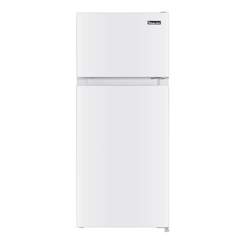 Image of Magic Chef 4.5-cu. ft. Mini Fridge with Freezer in White, Small Compact Refrigerator and Top Mount Freezer for Bedroom, Apartment, Dorm Room, Office