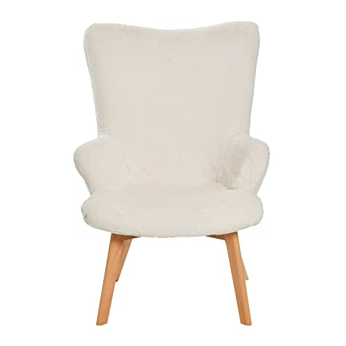 Sillón Plegable Peluche Blanco miniatura 4