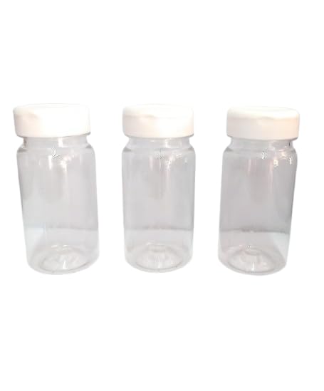 SHREE MAHA Pills Containers with White Flip Top Cap Multi-Functional - Portable Travel Pill Box, Medicine Container for Cutting Tablets, 100ml (Pack of 6)-image-20