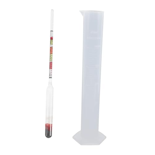 Cabilock 1Set Multi Functional Hydrometer Test Jar Kit for Wine Whiskey Beer Mead Materials Easy to Use for Personal Use
