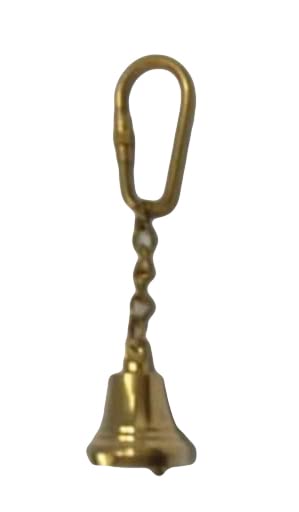 Antique Solid Golden Brass Keychain Bell Designe Keyring for Car, Bike, Cycle, Bag Office and Home Keys Keychain A Great Gift Item BY DARK NIGHT