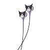Hello Kitty 2-in-1 Wireless Bluetooth Headphones with Wired Earbuds Foldable Over-Ear Headset with Built-in Mic, AUX Cable, Adjustable Headband, and Onboard Controls Kuromi