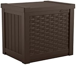 Suncast 22 Gallon Small Resin Storage Seat, Java, SSW600J