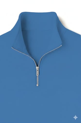 Image of Mack Jonney Men's Fleece Half-Zip High Neck Sweatshirt | Warm & Stylish Winter Wear -M4563