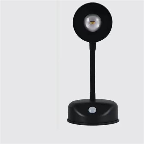 ATGQBCF Lámpara Pared Con Sensor Para Cocina Dormitorio Mural Sala Estar Iluminación Interior Luz Movimiento Nocturna TYPE-C Inalámbrico USB For Home Living Room Bedroom Stairs(Black)