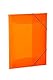 HERMA Sammelmappe A3 Neon Orange Transluzent, Eckspanner-Mappe aus Kunststoff mit Gummizug und Innenklappen für Kinder, Jungen und Mädchen