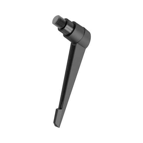 Image of 2PCS Clamping Lever Handles, M6 x 16mm Male Thread, Adjustable Quick Release Locking Rotating Screw Bolt Stud Knobs Apply for Lathe Machinery, Black