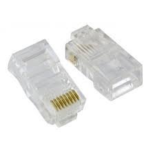 100X Cybertech Cat6, Cat5e RJ-45 8P8C Ethernet Modular Crimp Connectors Plugs - Thumbnail 3