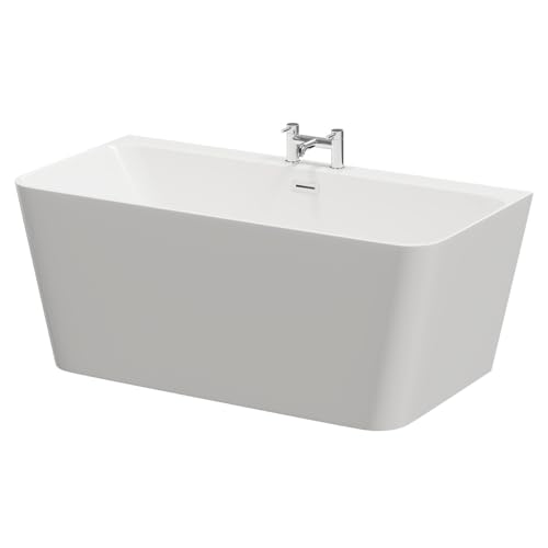 Wholesale Domestic Palermo 1500mm x 740mm Square Double Ended Freestanding Back to Wall Bath