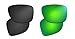 Prizo ORL Polarized Lenses Replacement for Oakley Gauge 8 Sunglasses OO4124-2 Sets (Black+Green, 62)
