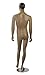 Male African-American Complexion Fiberglass Mannequin - Molded Black Hair - Height 6'1