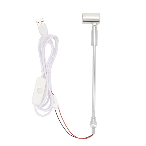 LED Piccoli riflettori Spotlight USB Alluminio Alluminio Modatura regolabile in lega di 180 gradi Risparmio di durata di vita lunga per la pittura di gioielli artistici Display (Luce neturale)