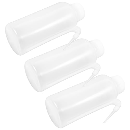 Cabilock 3 Pack Water Squeeze Bottles Eyelash Wash Plastic Modern Design Leakproof 500ml