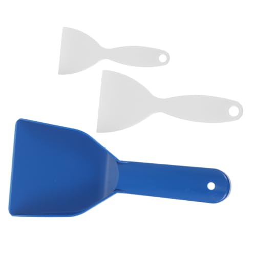 BUGUUYO 3 Piezas Raspadores de Plástico para Congelador Pala para Hielo Grande y Mediana Removedor Nieve sin Rayas para Refrigerador y Coche Herramienta Versátil para Limpieza Rápida