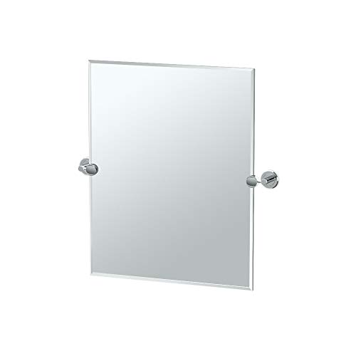 Image of Gatco 4249SM Latitude II Rectangle Mirror,, Chrome, 24 Inch, Frameless Rectangle