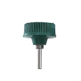 5,1 cm große elektrische Bohrscheibenbürste zum Polieren und Reinigen von Metall, Gummihalterung, Schleifborstenrad mit 50/80/120er Körnung, kompatibel mit Elektrowerkzeugen (grün)