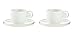 Guzzini Fratelli Gocce, Juego de 2 Tazas café con Platos, SMMA|Porcelain