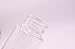 UPSTORE 12PCS Clear Empty Portable Thicken Plastic Bottles Case with White Screw Cap Holder Storage Container for Liquid Solid Powder Dispense (80ml/2.7oz)