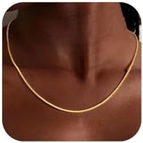 S925 Sterling Silver Sparkly Chain Necklace for Women - 0.8mm Sterling Silver Necklace Thick Sturdy Colourfast Chain Necklaces Jewelry for Women 16/18/20/22 Inch