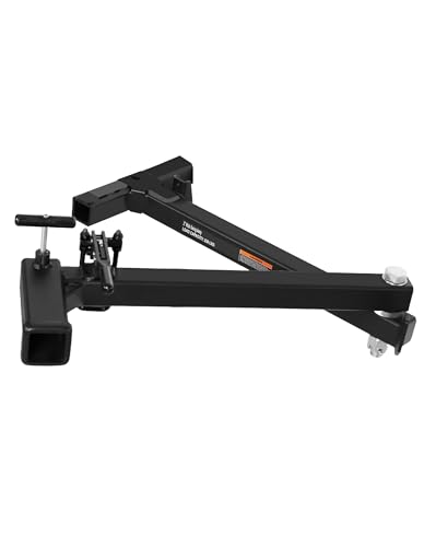 Image of Young 250LBS Swing Away Hitch for Bike Rack and Cargo Carrier Basket, Black