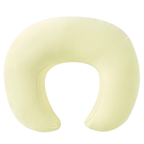 QUENESS Nursing Pillow, Plus Size Breastfeeding Pillow Original Support for Baby Boys Girls Breastfeeding Essentials, with Removable Soft Cotton Cover (Beige, Large (25.59 * 20.08 * 6.30 Inches)) - Thumbnail 3