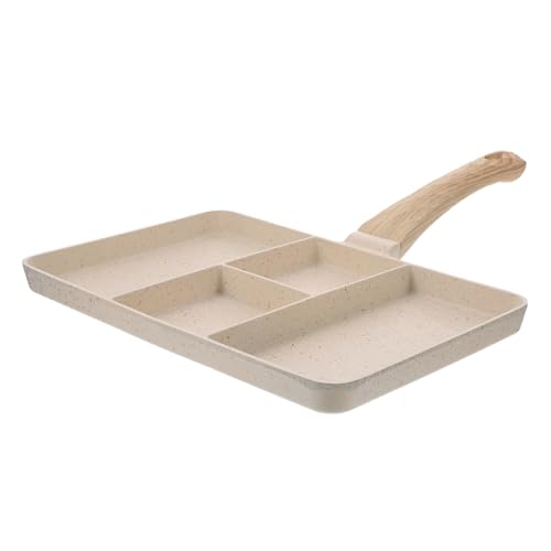 Ipetboom Sartén Antiadherente Multifuncional para Freír Huevos y Carne Diseño Ergonómico con Mango para Desayunos y Comidas Variadas
