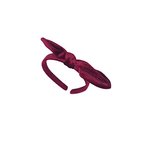 Tiara Veludo com Laço, Bordô, Gumii