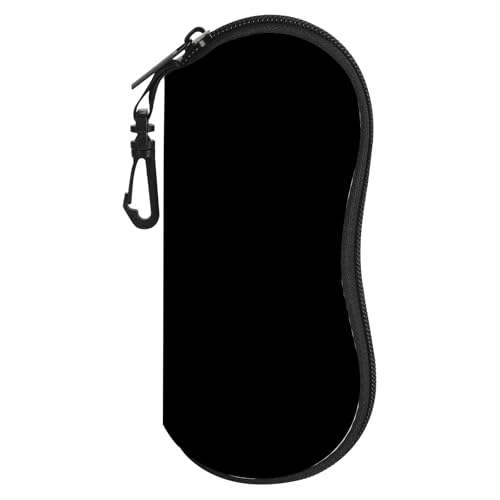 Image of Sunglasses Soft Case, Cute Ultra Light Portable Neoprene Zipper Eyeglass Glasses Case with Belt Clip for Men Women