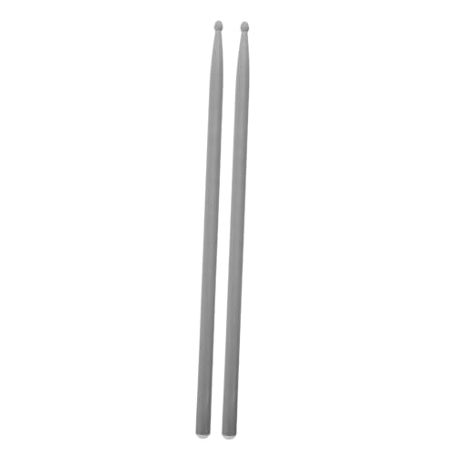1 par de baquetas de fibra de carbono ligeras para batería, con agarre cómodo, duraderas, para principiantes y profesionales, aptas para diversos tipos de batería, color gris