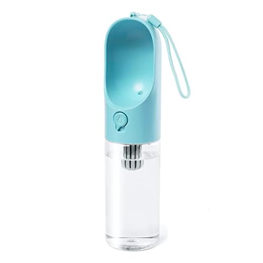 PETKIT Dog Water Bottle with Filter, Leak Proof Dog Water Dispenser with Drinking Bowl, Food Grade Material, Lightweight Portable Pet Water Bottle for Walking, Hiking, Travel, Easy to Carry, BPA Free