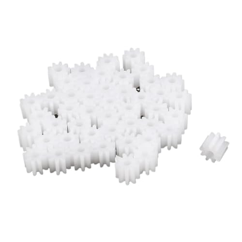 Shaft Pinion 50Pcs 9 Teeth Cylindrical Gear 2mm Tight Fit Shaft Motor Gear 9T 2mm Inner Spur Gear 092A Toy Model Reducer Worm Gear Motor Transmission