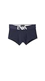Emporio Armani Men's Cotton Stretch Trunk, Marine, Medium