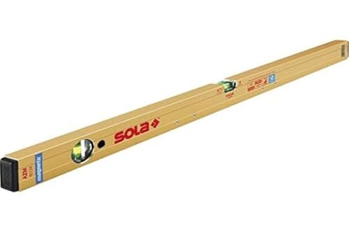 Sola Azm 50 - Wasserwaage magnetisch 50 cm - starker Halt durch Neodym Magnete - Wasserwaage mit Magnet 50 cm - patentierte Sola-Focus Libelle