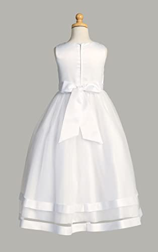 Pink Princess First Communion Dresses for Girls 7-16 1st White Holy Dress Plus Size Vestidos de Primera Comunion para Niñas3