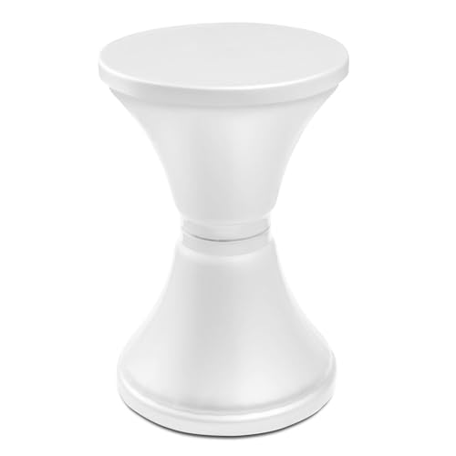 TIENDA EURASIA – Taburete Boum Boum | Material Polipropileno PP | Tapa Extraíble para Almacenaje | 31 x 31 x 45 cm | Recomendación Peso Máximo 100 Kg | Taburete | Diseño Contemporáneo (Blanco)