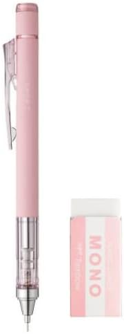 Amazon トンボ鉛筆 くすみパステル モノグラフ0 5 Dpa 136j モノ消しゴムpe 04a シアーピンク 2種類各1個 計2個セット シャープペン 文房具 オフィス用品