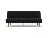 Soan - Banquette 2 places convertible clic-clac en velours texturé