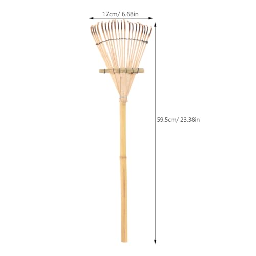 Rastrillo de mano de bambú Toddmomy 23" ligero miniatura 4