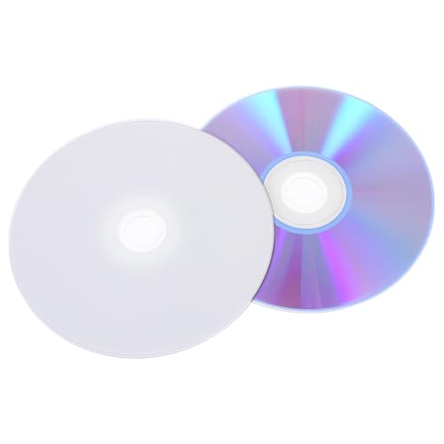 FIXOSHEE 2 Piezas Discos DVD CD Vírgenes Unidades Medios de Audio Grabables para Música y Grabación Telefónica Compatibles con Múltiples Dispositivos para Almacenamiento Fiable de Datos