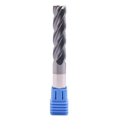 Image of 1 /2 inch 4 Flute Solid Carbide Long Square End Mill, 4 inch OAL, AlTiN Coated | 35 Helix, 1 /2 inch Cutting Dia, 1 /2 inch Shank Dia, 2 inch LOC, for Milling Alloy Steel, Carbon Steel, Cast Iron, Copper