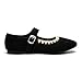 Imagen de GLAMORA Bailarinas Mujer con Hebilla Cierre Rápido Zapatos Planos Punta Redonda Mary Jane Cómodos Ajuste Seguro Borde Decorativo Cosido Calzado Primavera Verano black-39