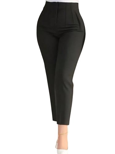 SweatyRocks Anzughose Damen High Waist Bundfaltenhose Elegante Hose...