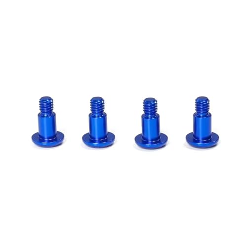 Accessoires de voiture RC 1/10 Tamiya TT02B kit de 4 vis épaulées métalliques bleues