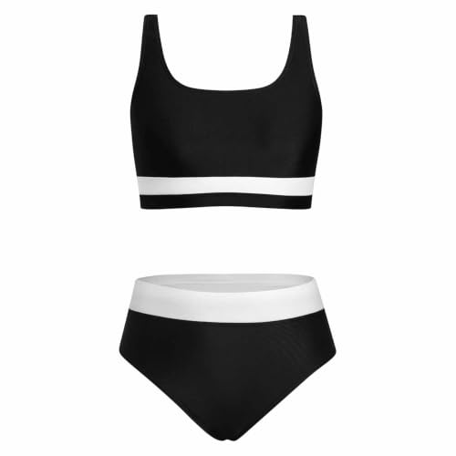 Ensemble de bikinis sportif fille 9-16 ans maillot deux pièces ado