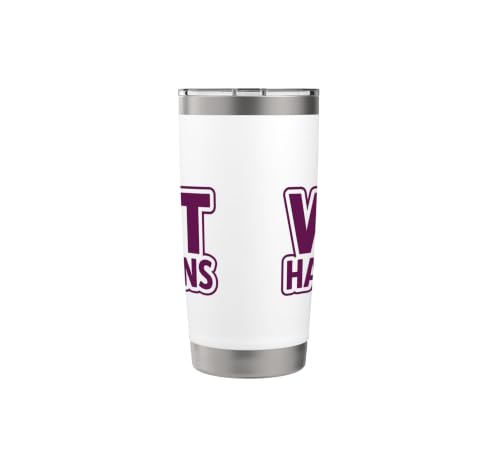 Wit Happens Witty Humor Wordplay Clever Playful Bold Police Gobelet isotherme en acier inoxydable double paroi – vue 2