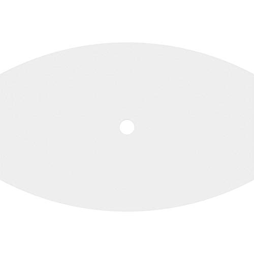 Image of Ekena Millwork CMP34X22KY-02000 Kailey Architectural Grade PVC Contemporary Urethane Ceiling Medallions 34 inchW x 22 5 /8 inchH x 2 inchID x 18 1 /4 inchC x 1 inchP