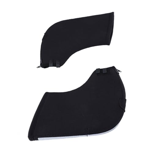 Gants d'hiver thermiques vtt lot de 2 manchons guidon vélo montagne anti froid noir