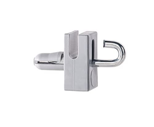 EMFA Supports de fil de tension avec clou à crochet pour clôture – lot de 50 pieces – Gris - Plastique polyéthylène – Accessoire pour grillage de jardin